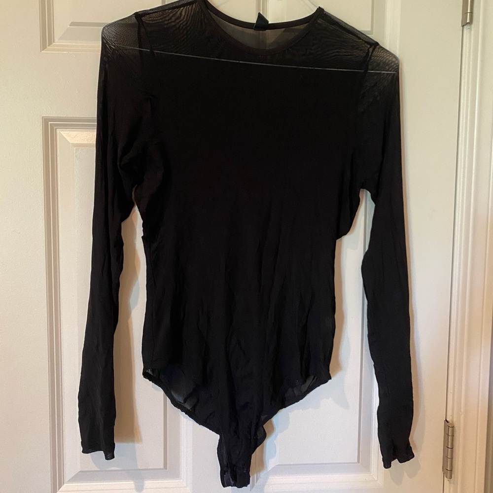 Windsor Black Mesh Bodysuit
